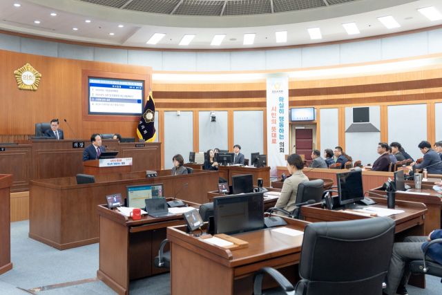 오산시의회 제2차 정례회 제3차 본회의 모습. 오산시 제공