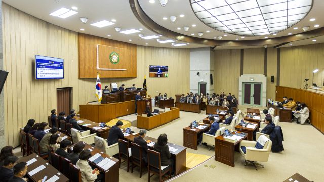 의왕시의회 제316회 제2차 정례회 모습. 의왕시의회 제공