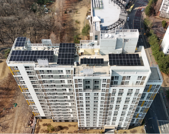 하남덕풍 임대주택 태양광 설비. 경기주택도시공사 제공