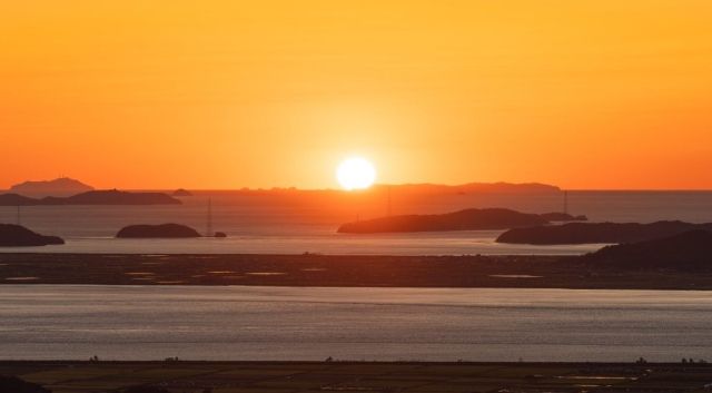 적석사 낙조대 일몰
