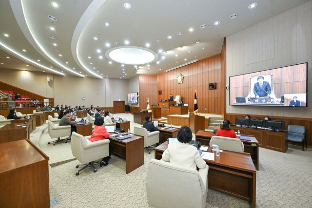 의정부시의회 본회의장. 의정부시의회 제공