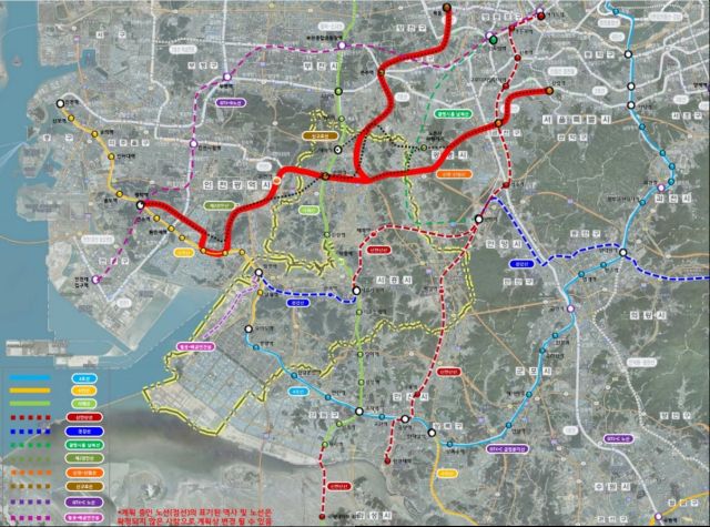 ‘수도권 서남부 광역철도 민간투자사업' 노선도. 시흥시 제공