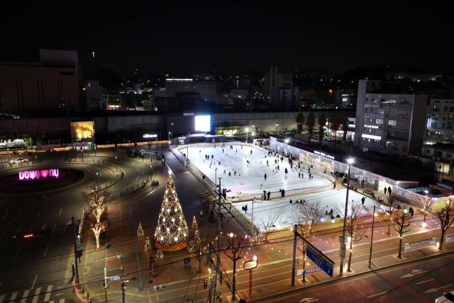 인천 동구 화도진 스케이트장 전경. 동구청 제공