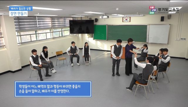 인성더하기 교재 중 ‘역할극으로 인성더하기’ 자료. 경기도교육청 제공