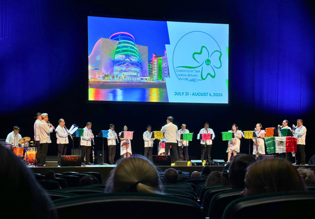 오는 2026년 7월9일부터 12일까지 인천 송도컨벤시아에서 세계인의 음악 행사인 ‘클라리넷 총회(ClarinetFest® 2026)’가 열린다. (사진은 2024년 아일랜드 더블린에서 열린 클라리넷 총회 사진.) 관광공사 제공