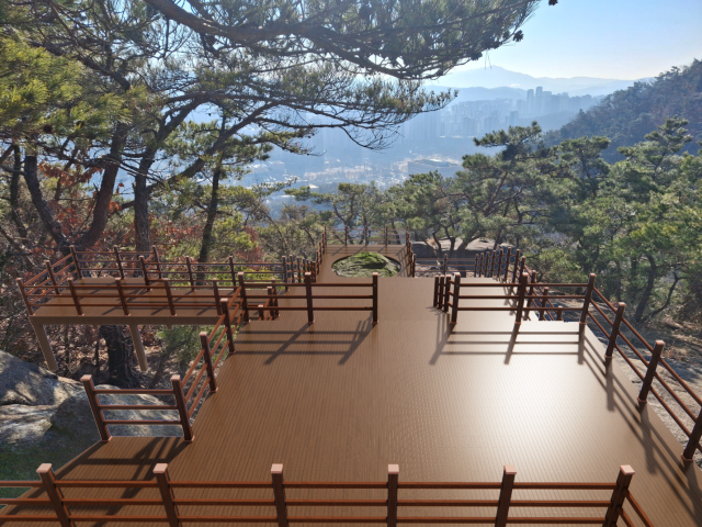 과천 관악산에 설치 예정인 해누리 전망대 조감도. 과천시 제공