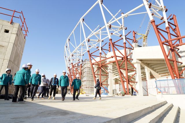 지난 18일 방세환 광주시장이 해빙기를 맞아 광주시 종합운동장 건립 현장을 시작으로 구)청사 복합건축물 건립, 반다비 장애인 체육센터 건립 현장 등 3개소를 방문해 사업장별 이행 사항을 전반적으로 점검했다. 광주시제공