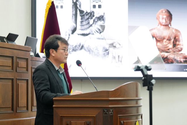 5분 자유발언에 나선 최훈종 하남시의원. 하남시의회 제공