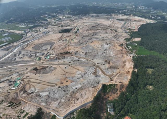 용인 처인구 원삼면 용인반도체클러스터 부지 조성공사 현장. 용인특례시 제공