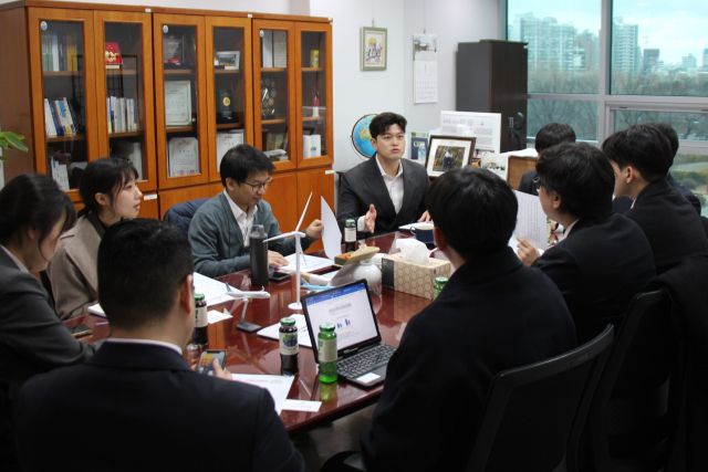 국민의힘 김용태 의원이 25일 국회에서 열린 대학 등록금 간담회에서 발언하고 있다. 의원실 제공