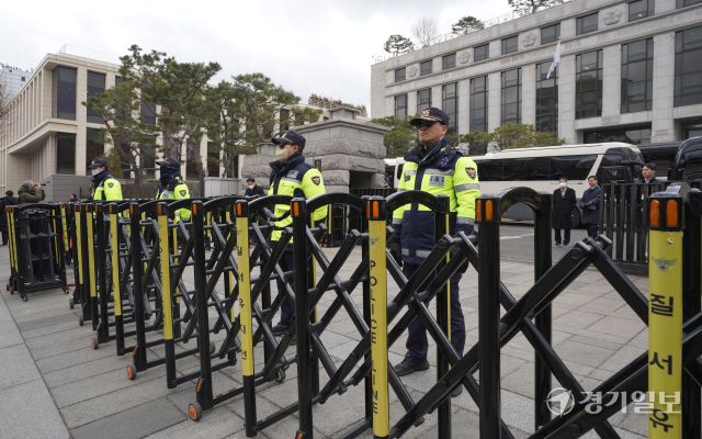 윤석열 대통령 탄핵심판 최종 변론일, 헌법재판소 모습 [포토뉴스]