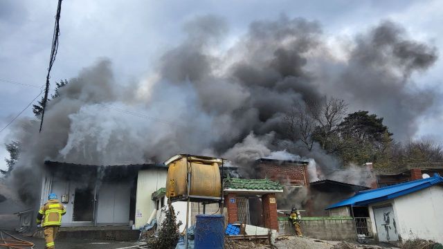 화성시 매송면 주택 화재현장. 화성소방서 제공
