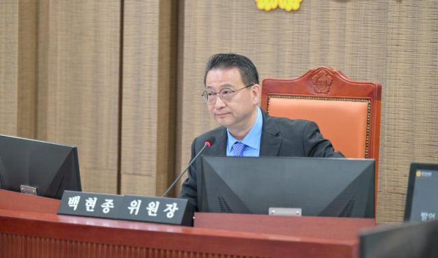 백현종 경기도의회 도시환경위원회 위원장. 경기도의회 제공.