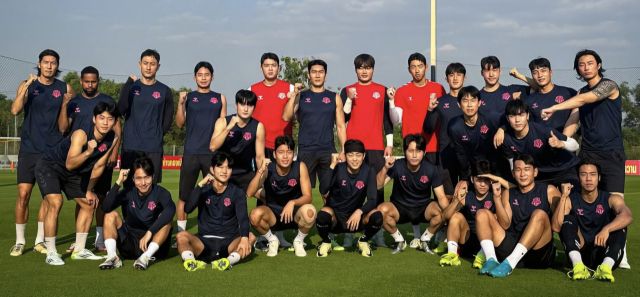 한달간의 태국 동계 훈련을 통해 2025시즌 새로운 도약을 준비한 수원FC 선수단.수원FC 제공