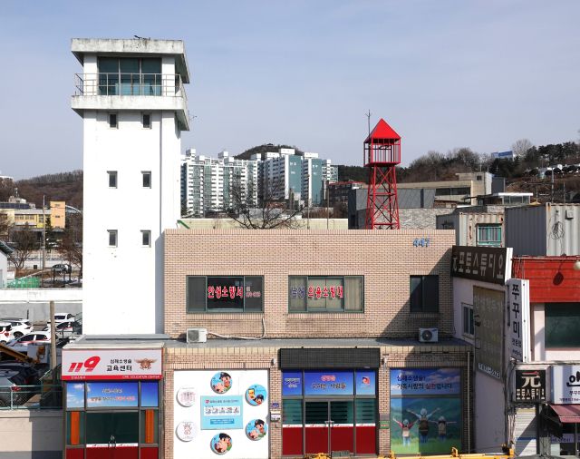 안성소방서가 복원한 망루 소방 사이렌. 안성소방서 제공