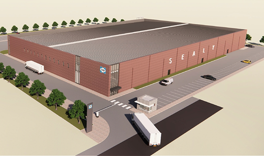 실리침대 공장확장 조감도. 실리코리아 제공