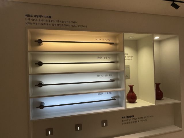 ‘디 셀렉션’에서 선택할 수 있는 조명 인테리어. 권태욱 기자