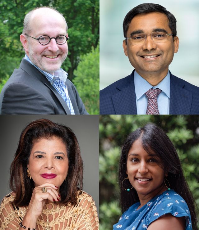 2025 박만훈상 수상자. 왼쪽 위부터 피에르 반 담 교수, 아난다 산카 반디요파디야 박사, 루이자 헬레나 트라자노 대표, 스베타 자넘팔리 대표. SK바이오사이언스 제공