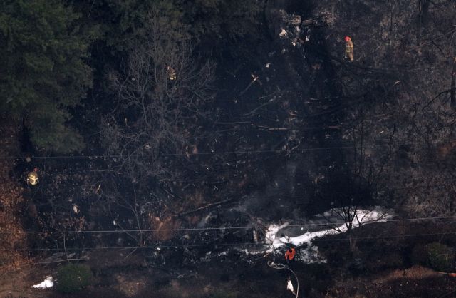 의성 산불 진화 헬기 추락 현장 [포토뉴스]