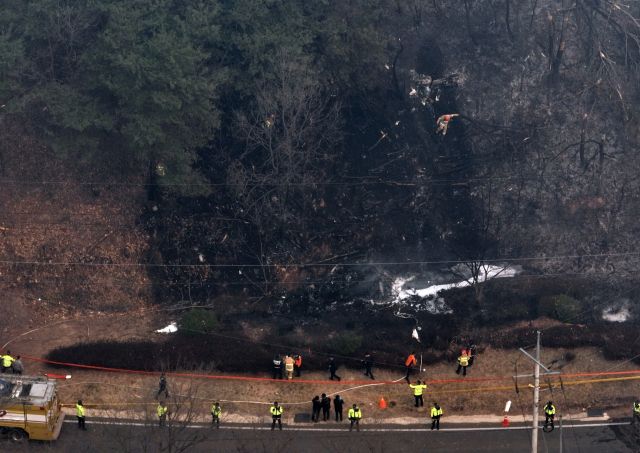 의성 산불 진화 헬기 추락 현장 [포토뉴스]