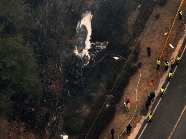 의성 산불 진화 헬기 추락 현장 [포토뉴스]