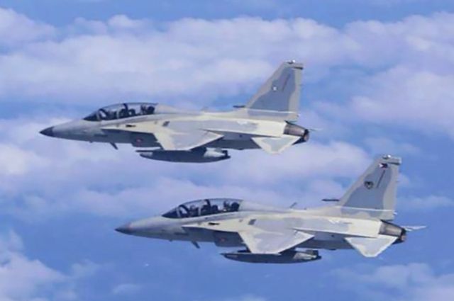 필리핀 공군이 운용하는 한국산 FA-50 전투기. 연합뉴스