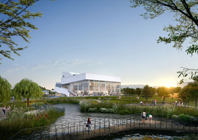 시는 화성특례시민들의 공연문화 수요에 대응하기 위해 화성시예술의전당을 건립 중이다. 사진은 화성예술의전당 조감도. 화성특례시 제공