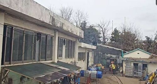 시흥 은행동 포장용 상자 제조업체 화재현장. 경기도소방재난본부 제공