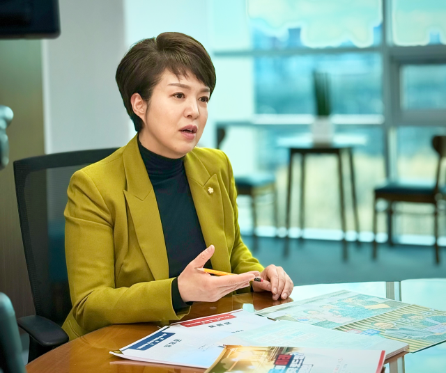 국민의힘 김은혜 의원이 6일 경기일보와 만나 인터뷰를 진행하고 있다. 의원실 제공