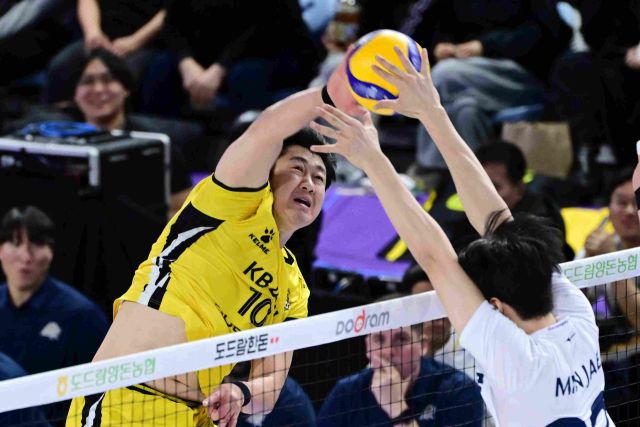 프로배구 의정부 KB손해보험이 정규리그 잔여 4경기서 플레이오프에서의 유리한 고지 확보를 위한 2위 도약에 총력을 기울일 전망이다.KOVO 제공