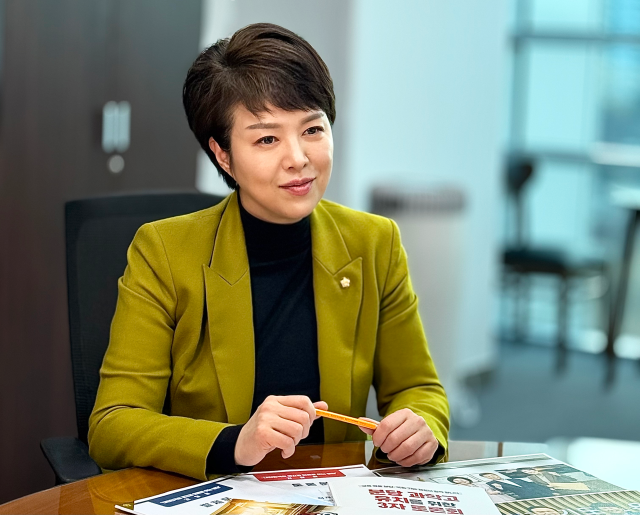 국민의힘 김은혜 의원이 6일 경기일보와 만나 인터뷰를 진행하고 있다. 의원실 제공