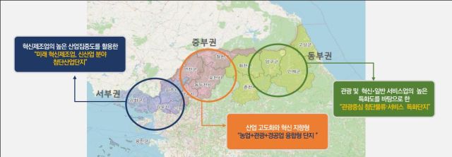 평화경제특구 권역별, 단계별 기본구상(안). 통일부 제공