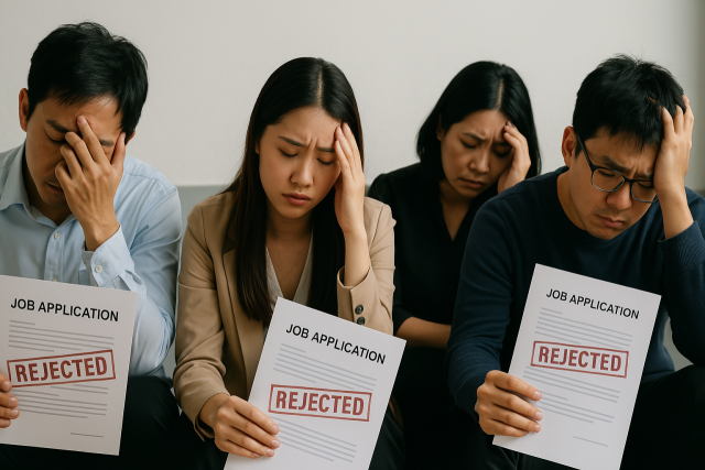 챗gpt가 표현한 ‘취업시장에서 좌절한 청년’ 이미지