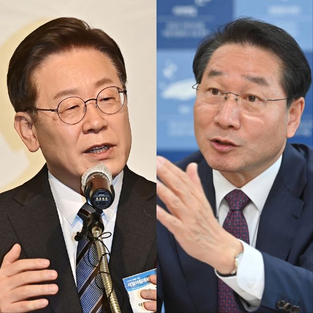 제21대 대통령 선거를 앞두고 국민의힘 소속 유정복 인천시장과 더불어민주당 이재명 전 대표(인천 계양을)의 저출산 공약 맞대결이 펼쳐질 전망이다. ((사진은 왼쪽부터) 이재명 전 대표(인천 계양을), 유정복 인천시장). 경기일보DB