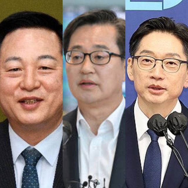 (왼쪽부터) 김두관 전 의원, 김동연 경기도지사, 김경수 전 경남지사. 경기일보DB·연합뉴스
