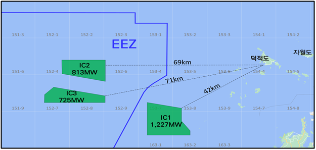 인천 공공주도 해상풍력발전단지 위치도. 인천시 제공