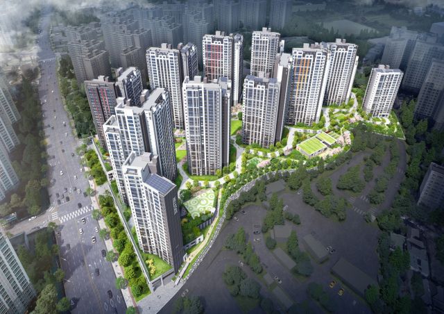 힐스테이트 두정역 조감도. 현대건설 제공