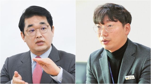 국민의힘 배준영(중구·강화군·옹진군) 국회의원과 더불어민주당 모경종(서구병) 국회의원. 경기일보DB