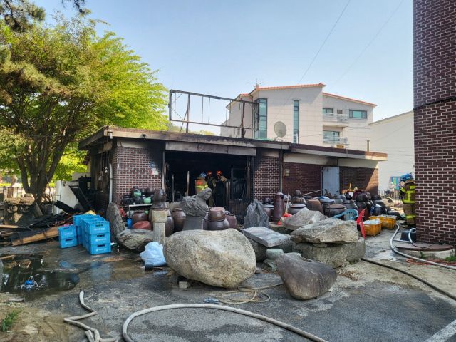 양평군 용문문 광탄리 단독주택 화재현장. 독자 제공