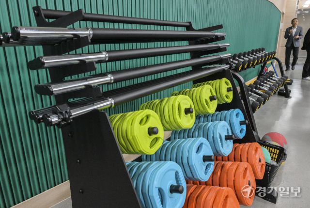 수원시 장애인훈련장에 마련된 장비들