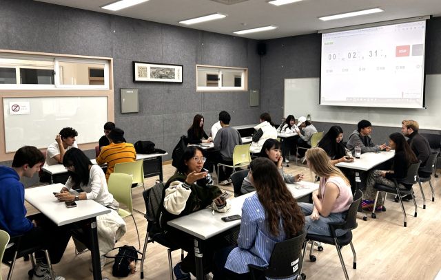 안양대 유학생 수업 모습. 안양대학교 제공.