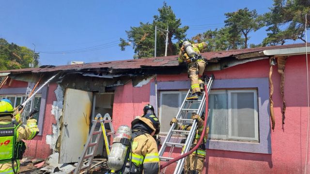 평택 포승읍 도곡리 단독주택 화재현장. 평택소방서 제공