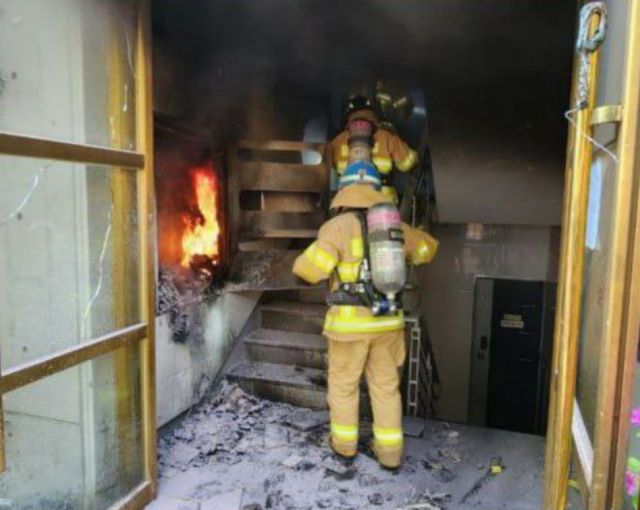 화재 현장. 경기도소방재난본부 제공