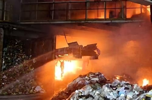 부천 오정구 대장동 자원순환센터 화재 현장. 부천소방서 제공