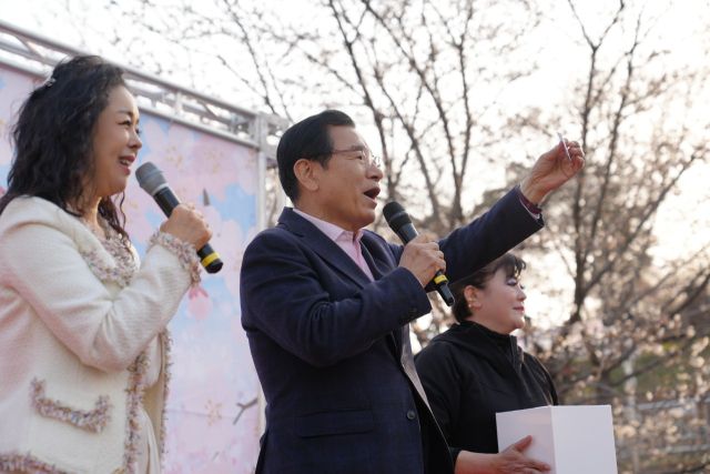 하남시 봄봄 문화축제에 참석, 시민들과 호흡을 함께 한 이현재 하남시장. 하남시 제공