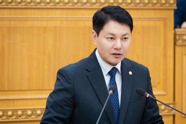 한상민 의원이 대표발의한 ‘양주시 경제자유구역 지정 촉구 건의안’에 대해 제안설명을 하고 있다. 양주시의회 제공