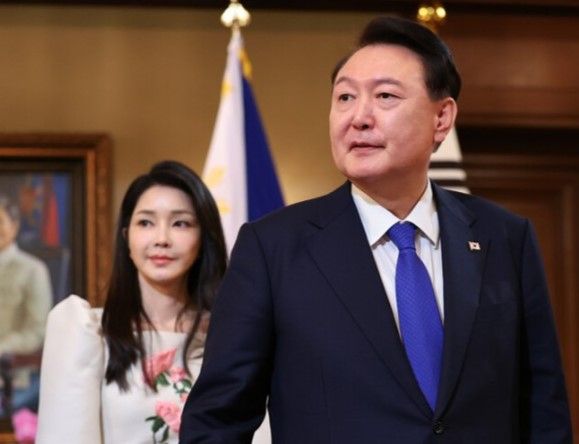 윤석열 전 대통령 부부. 연합뉴스