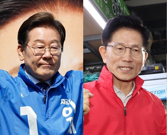 (왼쪽부터)더불어민주당 이재명·국민의힘 김문수 대선 후보. 연합뉴스