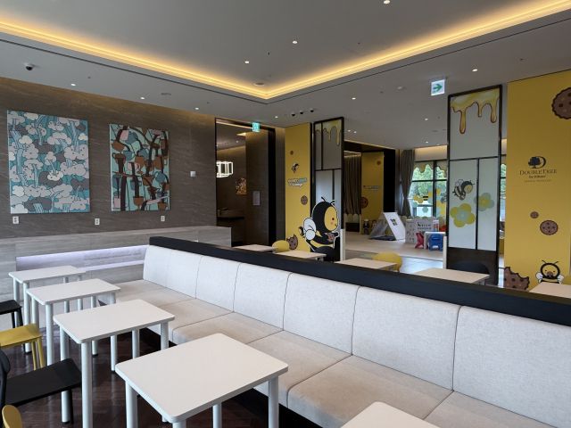 오는 24일 문을 여는 더블트리 바이 힐튼 서울 판교 '허니콤 라운지'. 이지민기자