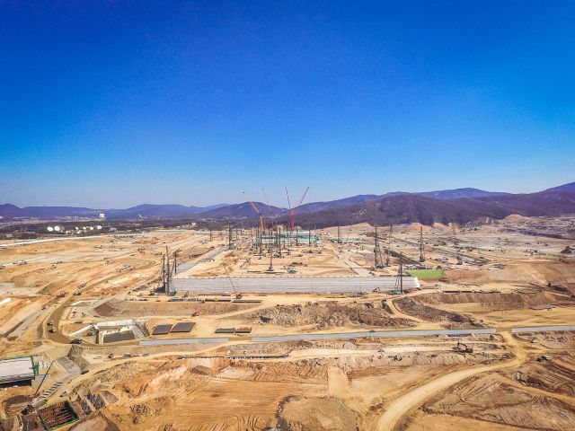 용인특례시 처인구 원삼면 ‘용인 반도체클러스터 일반산업단지’ 공사현장. 용인특례시 제공